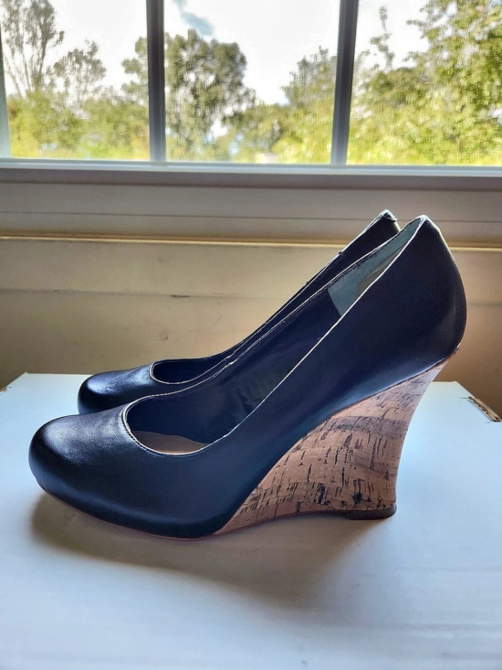 Nine West Helenia Wedge Pump Black Wedge Pumps US 8